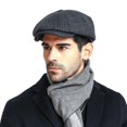 thumbnail image 2 of Gorra octogonal de lana de otoño e invierno, gorra informal europea y americana, boina de pintor para hombre, 2 of 6