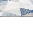 thumbnail image 2 of 2â€™ x 12â€™ Navy Blue Geometric Diamond Runner Rug, 2 of 12