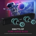 thumbnail image 2 of Barra de sonido inalámbrica portátil CleanX Home con Bluetooth, sistema de sonido para cine en casa, TV, PC, portátil y smartphones., 2 of 7
