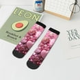 thumbnail image 7 of Pofeuu Pink Glitter Heart Candy Print 30cm Socks, Adult Running Hiking Socks for Youth and Adult, 7 of 7