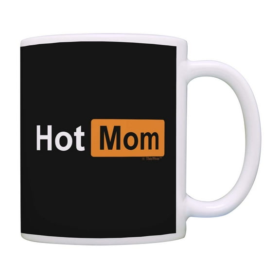 ThisWear Wife Gifts From Husband Hot Mom Popular Website Ceramic 11oz Coffee Mug Mom