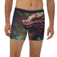 thumbnail image 2 of Salouo Rainbow Scales Fantasy Dragon Pattern Men's Boxer Briefs, Soft & Breathable Underwear Elastic Waistband Briefs for Men,1-Pack, 2 of 7