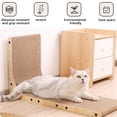 thumbnail image 5 of BTideas Cat Scratcher Cardboard for Indoor, 27.5'' L Shape Wall Cat Scratching Pads with Ball(Brown), 5 of 7