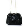 Pre-owned|Judith Leiber Karung Textured Clutch Handbag Black