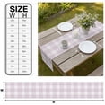 thumbnail image 3 of Buffalo Plaid Table Runner Dusty Rose Pink Farmhouse Stripes Minimalist Tablerunners 13 x 36 Inch, Table Decorations Tabletop Scarf for Summer Gathering Holiday Farmhouse Kitchen Dining Decor, 3 of 8