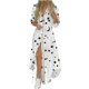 thumbnail image 2 of ICHUANYI Liquidación Moda Mujer Casual Stand Cuello Manga Larga Impresión Vestido Largo ICHUANYI WER202308257429, 2 of 6