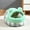 Green, variant on IGEED Cats Beds for Indoor Cats,Cozy Hooded Cat House with Soft Cushion,Plush Self-Warming Large Cats Cave for Pet Bed,Foldable Multifunctional Cats Beds with Non-Slip Bottom