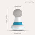 thumbnail image 3 of Potente masajeador de mano (blanco) varita, mini masajeador eléctrico personal para hombres y mujeres para masaje de cuello, hombros, espalda y cuerpo TUNC Sencillez, 3 of 3
