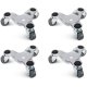 thumbnail image 1 of 4 Pack 6 Inch Steel Tri-dolly Set For Moving Furniture And Appliances 220lbs Load Capacity, 1 of 5