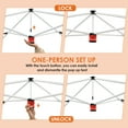 thumbnail image 5 of Pireart 13 x 13 ft Pop Up Canopy Tent Outdoor Event Camping Instant Shade with Wheeled Bag, 4 Sand Bags, Hight Adjustable, Orange, 5 of 9