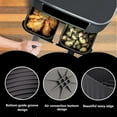 thumbnail image 4 of 2PCS Silicone Air Fryer Liners for Ninja Foodi Dual(Grey), 4 of 5