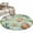 Green, variant on Round Rugs 4Ft, Sage Green Coastal Round Area Rug Washable Indoor Throw Carpet, Summer Ocean Starfish Shell Soft Non Slip Circle Rug for Kitchen Nursery Room Home Decor Aesthetic