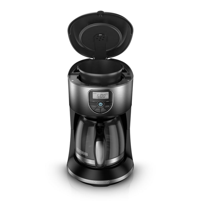Black+Decker Black And Decker 12 Cup Programmable Coffeemaker In Black And  Silver