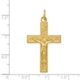 thumbnail image 3 of Sterling Silver & 24k Gold -plated INRI Crucifix Pendant Charm, 3 of 4