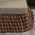 thumbnail image 2 of VHC Brands Primitive Heritage Farms Bed Skirt, King, Deep Burgundy Red, 2 of 4