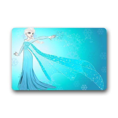 QIFEIHA Nice Design Frozen Elsa Doormat Outdoor Indoor Floor Mats Non-Slip Bathroom Mats Rug Size 23.6x15.7 Inch