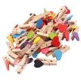 thumbnail image 1 of Mobutofu 1 Set Hanging Clip Picture Holder Wood for Home Decoration Photo Clips, 1 of 8
