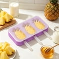 thumbnail image 2 of Pineapple Ice Molds Silicone Molds With Lids Sticks, 2 of 7