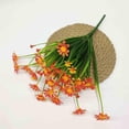 thumbnail image 6 of Hvmvliv Artificial Flowers 8Pc Simulated Flowers Artificial Daisies Chrysanthemums for Home Decoration Faux Silk Floral Stems for Vase Centerpiece Orange, 6 of 6