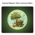 thumbnail image 2 of Coconut Tree Fluorescent Drawer Pulls with Screws: Round 4-Pack, Glow-in-the-Dark Knobs for Cabinets, Wardrobes, Dressers - Decorate Your Furniture!, 2 of 6