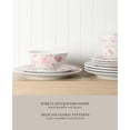 thumbnail image 4 of Empress Bouquet 30 Piece Decorated Porcelain Chip and Scratch Resistant Dinnerware Plates and Bowls Set, 4 of 10