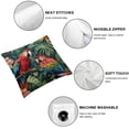 thumbnail image 4 of JRXY Throw Pillow Covers,Pillowcases,Pillow Cases,Tropical Toucan Parrot Leaves, 2-Pc White, 4 of 6