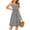 Gray, variant on Women's Built-in Bra Midi Dress Sleeveless Flowy A-Line Summer Casual Beach Dress with Pockets