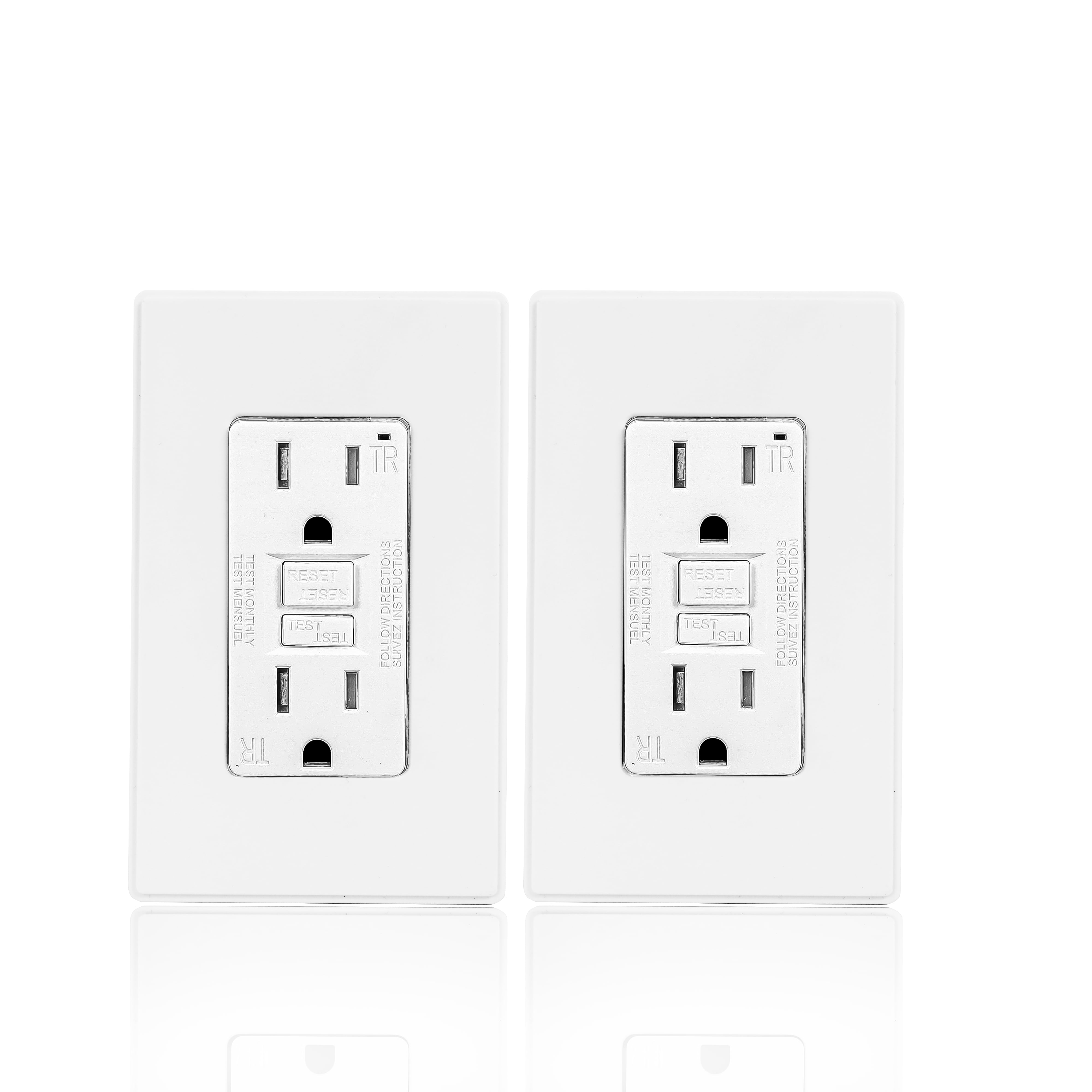 546 Surface Mount Duplex Outlet 15 Amp 125 Volt 2 Wire New LOT OF 2 Brown 