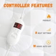 thumbnail image 4 of Electric Heated Mattress Pad Full 8 Temperature Control Zone Heating Safe Auto Shut off, 4 of 7