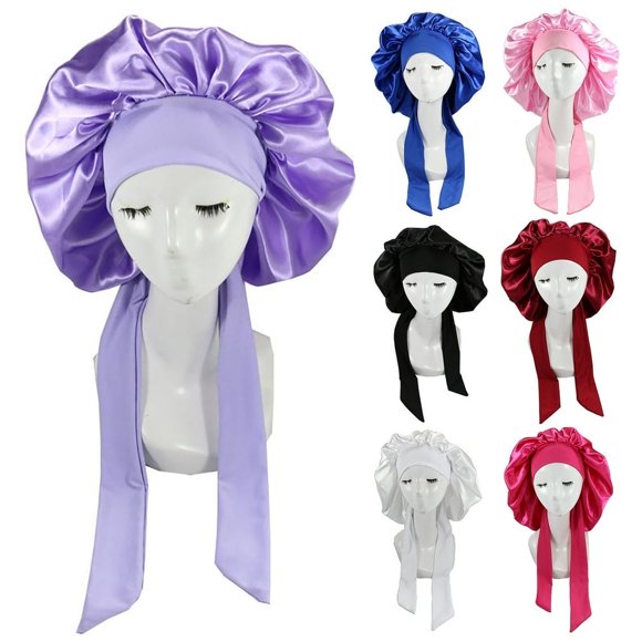 YOPTOP Bonnet Queen Satin Bonnet Silk Bonnet for Sleeping Hair Bonnet Adjustable Bonnet Night Cap Bonet for Curly Hair,golden