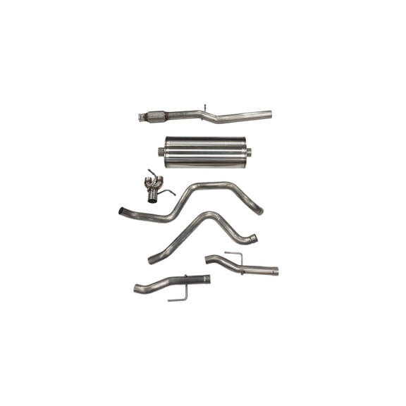 Corsa Performance 21033 Sport Cat-Back Exhaust System; Dual Rear Exit; 3 In. Dia.; Fits select: 2019-2020 CHEVROLET SILVERADO C1500 LT, 2021-2022 CHEVROLET SILVERADO K1500 LT