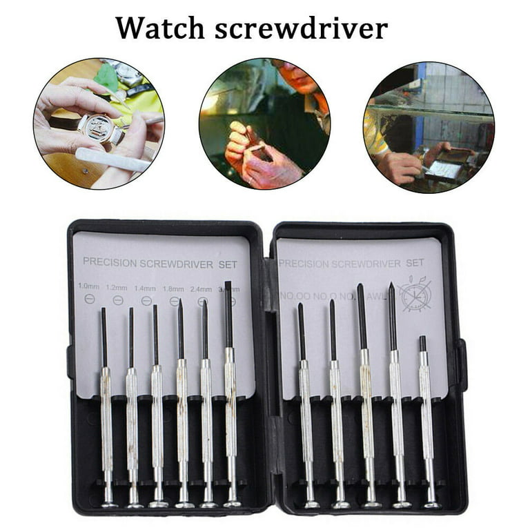 11pcs Micro Screwdriver Set Precision Tool Watch Jewelry Glasses Repairs Kit
