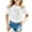 Z14-White, variant on shoper Toddler Tshirts Girls 6t Crew Neck Cute Print Short Sleeve Cotton Cute Tee Shirt Little Girls Clothes White 140
