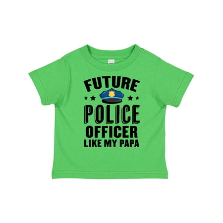 

Inktastic Future Police Officer Like My Papa Gift Toddler Boy or Toddler Girl T-Shirt