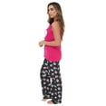thumbnail image 2 of Just Love 100% Cotton Womens Sleepwear Pajama Set  Soft & Eco-Friendly (Pink - Sleeping Owls, Large), 2 of 3