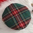 thumbnail image 3 of WXFAZCVU Girls 3 Piece Outfits Knit Long Sleeve Top Plaid Skirt and Beret Hat School Set Size 2-3 Years, 3 of 4