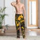 thumbnail image 2 of Balery Urban Graffiti Scorpion Illustration Pantalones de pijama para hombre, pijama ultraligero, pantalón de descanso-Large, 2 of 6