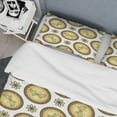 thumbnail image 4 of Designart 'Gold and browne pattern with gradient vintage circles' Mid-Century Modern Duvet Cover Set, 4 of 4