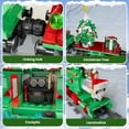 thumbnail image 5 of Technic Train Building Set, Locomotive Model Blocks Kit with Christmas Tree, RC Toy Train Sets for Boys Kids and Adults, 12039 App and Remote Control Steam Train with Motor (922 Pieces), 5 of 6