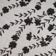 thumbnail image 3 of Zelouf Marissa 3D Floral Embroidery On Mesh  , Sewing, DIY, Crafts Fabric by the Yard, Black, 20 Yard, 3 of 5