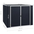 thumbnail image 4 of vidaXL Garden Shed Storage House for Tools Equipment Backyard Galvanized Steel, 4 of 16