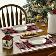 thumbnail image 7 of Christmas Placemats Set Of 4,Christmas Placemats For Dining Table,Christmas Placemat Table Mat Christmas Home Living Room Decoration Placemat, 7 of 7