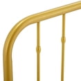 thumbnail image 3 of Modway Lennon Tête de Lit Ajustable en Métal Style Ferme Moderne, Grand Lit, Or, 3 of 7
