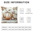 thumbnail image 5 of Fall Pillow Covers Burnt Orange Pumpkin Decor Throw Pillows Case for Couch Maple Leaves Autumn Harvest Indoor Outdoor Decorative Cushion Cases for Sofa Bed Decorations, 5 of 5