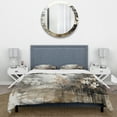 thumbnail image 3 of Designart "Sumi Bird Asian Painting I" Asian Bedding Covert Set - Asian Art Beige People Bed Set With 1 Sham, 3 of 6