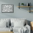 thumbnail image 2 of Let Go Let God Inspirational Faith Based Quote 30 in x 24 in Framed Drawing Art Prints, by Stupell Home Décor, 2 of 7