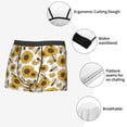 thumbnail image 6 of Fotbe Sunflowers and Bees Men’s Total Support Pouch Boxer Briefs, X-Temp Cooling, Moisture-Wicking Underwear, Regular, Long-leg and Trunk-Small, 6 of 9