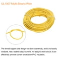 thumbnail image 4 of UL1007 20AWG Gauge Stranded Hook-Up Wires, Electrical Wire Tinned Copper Wire 30m/100ft Yellow, 4 of 6