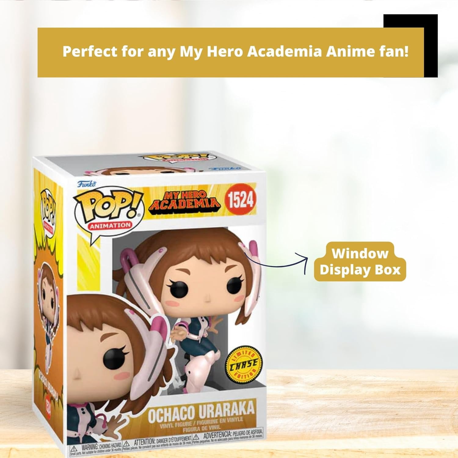 Funko Pop! My Hero Academia: Ochaco Uraraka 1524 - Chase L.E - Vinyl Figure with Box Protector