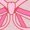 HEATHER PINK, variant on Instant Message - Simple Bow Fitted Short Sleeve Graphic T-Shirt